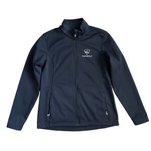 Top Golf Women’s Soft Shell Mock Neck Jacket Black Size Medium